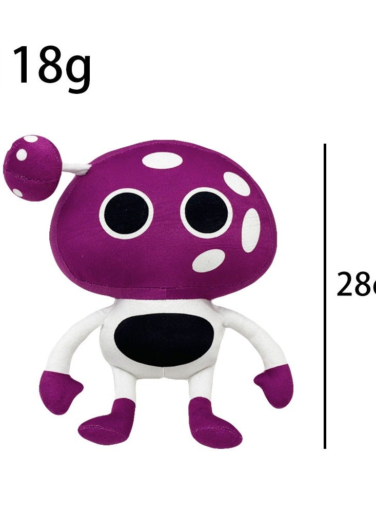 New Garten of Banban 0 Truffletoot Banban Purple Mushroom Plush Doll هدية للعائلة والأصدقاء (28 سم) - Image 2